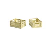 HAY HAY Colour Crate Mini 13x17 cm. lot de 2 Light yellow