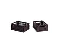 Set de 2 paniers Colour Crate recyclé mini LxWxH 17x13x8cm
