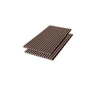 | Set de 2 panneaux muraux acoustiques décoratifs en feutrine et MDF noyer 60x120cm - Kyoto