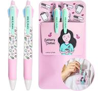 Set De 2 Pcs Stylo Personnalisé + Pochette Pour BlousePorte Stylo Avec 3 Couleurs Idéal Etudiante Adapté CiseauxAccessoires Infirmière