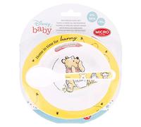 SET DE 2 PIÈCES DE VASTE POUR BÉBÉ. BOL ET CUILLÈRE. SANS BPA ET COMPATIBLE AVEC LE MICRO-ONDES. | POOH RAIN CHECK