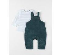 Set de 2 pièces en coton, vert forêt 4Y