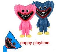 Set de 2 pièces Figurines Poppy Playtime Huggy Wuggy Bleu et Rose 12.5 cm G