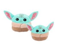 Set de 2 pièces Peluches Star Wars The Mandalorian The Child bébé Yoda Jouets Oreillers 15 cm et 25 cm G