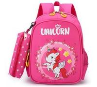 Set de 2 pièces Sac à dos et Trousse pour enfants Licorne My Little Pony Rose foncé G