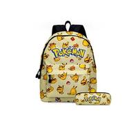 Cartables scolaires GENERIQUE Set de 2 pièces Sac à dos et Trousse pour enfants Pokémon Jaune