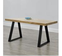 Set de 2 Pieds de Table Greiling Métal Noir 70 x 10 x 72 cm