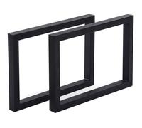 Set de 2 pieds de table Lunderskov rectangulaires en acier 35 x 50 cm