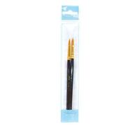 Grim'tout Pinceaux de maquillage Lot de 2 Essentiels visage et yeux Nylon Noir