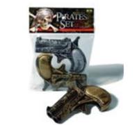 Set De 2 Pistolets De Poche (Pirate - Cow Girl - Joueur De Poker)