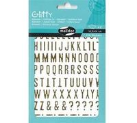 Set de 2 planches à stickers Maildor Glitty Alphabet et chiffres Or Or G
