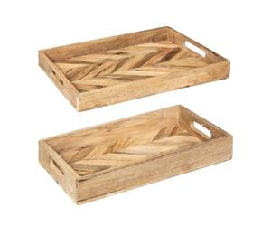 Set de 2 Plateaux en Bois de Manguier - Atmosphera