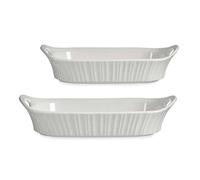 Set de 2 plateaux rectangulaires anses ouvertes collection VESSIA
