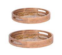 Set de 2 plateaux ronds Sorrento 35 et 40 cm Table passion