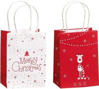 Set de 2 pochettes cadeaux Red and White L110 x P070 x H150mm
