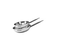 Set de 2 poêles 20 et 24 cm en inox Eterna Fackelmann