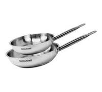Set de 2 poêles 20 et 24 cm en inox Fackelmann Eterna inox