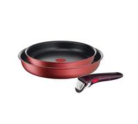 Set de 2 poêles 22 et 26cm avec poignée Ingenio IH Red Unlimited - Tous feux + induction - L3839092