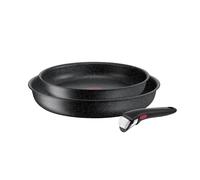 Set de 2 poêles 24 et 28cm avec poignée Ingenio Black Stone Tefal