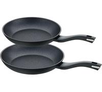 set de 2 poêles à frire 24+28 cm, aluminium, noir - Balance® Induction Enduro