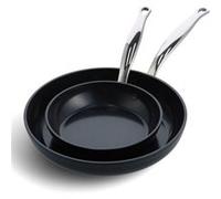 Set de 2 Poêles Barcelona pro 20 et 28 cm + protecteur - Greenpan - Noir - Céramique Noir G