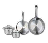 Set de 2 Poêles de cuisson 24 et 28 cm et 2 faitouts 12 et 14 cm Elo Profi Citrin Gris