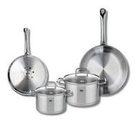 Set de 2 Poêles de cuisson 24 et 28 cm et 2 faitouts 16 et 20 cm Elo Profi Citrin Gris