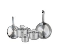 Set de 2 Poêles de cuisson 24 et 28 cm et 3 faitouts 12, 16 et 20 cm Profi Citrin Elo