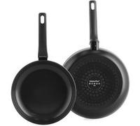 Set de 2 poêles Essence 24 et 28 cm - Greenpan - Noir - Aluminium Noir G