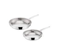 Set De 2 Poêles Lagostina La Prima 24/26 Cm Inox Lagostina