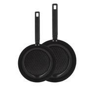 MENASTYL - Lot 2 poêles 24 et 28cm en aluminium noir induction - 6020297