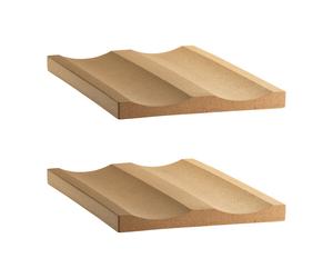 Set de 2 porte-bouteilles en liège String système WxHxD 19x2x30cm