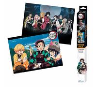 Set de 2 Posters Demon Slayer Chibi 52 x 38 cm