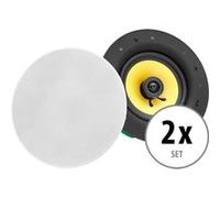 2x Set Haut Parleur Enceinte Mur Plafond Encastrable HiFi 2 Voie 8'' Woofer 320W