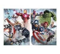 Set de 2 puzzles adulte : avengers hulk iron man captain america - 500 pieces - educa collection super heros marvel G