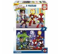 Puzzle 2 x 48 pcs - Spidey et ses amis Multicolore