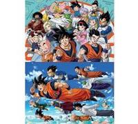 Set de 2 puzzles enfant dragon ball z 100 pieces : son gohan vegeta krilin son goten son goku - educa collection manga G