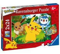 Set de 2 puzzles Ravensburger Pokémon Pikachu et ses amis 24 pièces