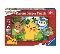 Puzzle - Pokemon - 2 Puzzles De 24 Pièces Pikachu