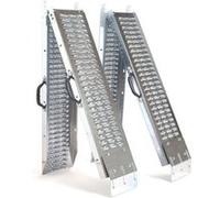 IDMarket - Set de 2 rampes de chargement pliables galvanisées