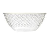 Set de 2 saladiers en plastique transparent en nid d'abeille avec contour doré (300cl) - - ALTOBUY Transparent