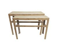 Set de 2 selettes en Bois Blanchi