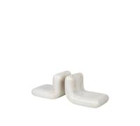 Set de 2 serre-livres Stone blanc