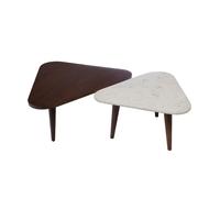 Set de 2 tables basse en marbre - Amadeus - - Bois Multicolore G