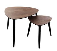 Set de 2 tables basses "Mileo" - Atmosphera créateur d'intérieur