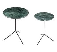 Set de 2 tables basses rondes vertes en marbre - Table Passion - Vert - Marbre Vert