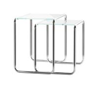 Set de 2 tables d'appoint B 9 verre 2 tables: B 9 a, b
