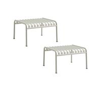 Set de 2 tables d'appoint de jardin /ottoman Palissade WxHxD 65x60x37cm