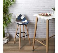 Lot de 2 Tabourets - HOME DECO FACTORY - Patchwork - Contemporains - Multicolores
