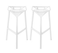Set de 2 tabourets Stool One H 74cm WxHxD 53.5x74x46cm